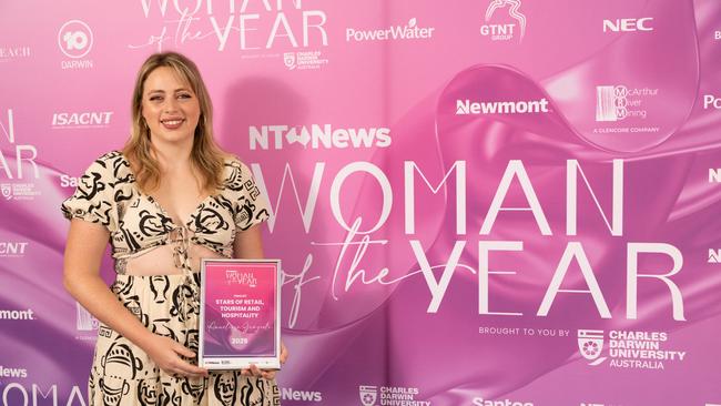 Anneliese Grazioli, finalist in the Stars of Retail, Tourism and Hospitality category at the 2025 NT News Woman of the Year Awards. Photo: Georgia Politis