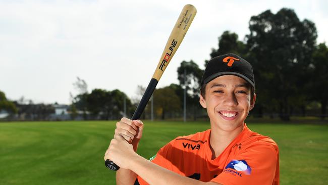 Baseballer Ethan Dunn. Picture: James Ross