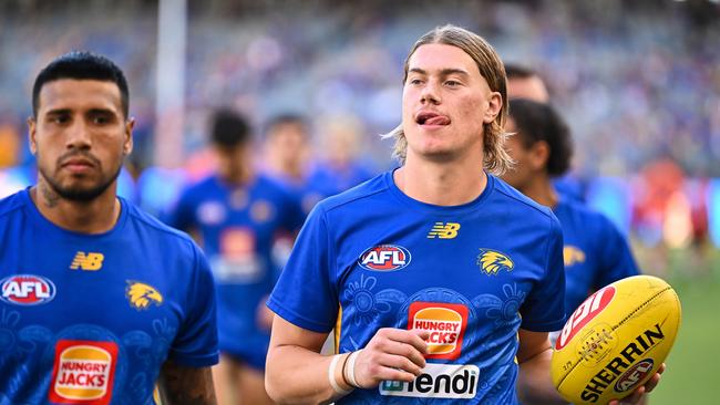 Harley Reid had 27 disposals against the Tigers. Picture: Daniel Carson/AFL Photos via Getty Images