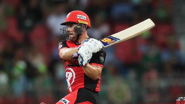 Aaron Finch has had a couple of lean summers in the BBL by his lofty standards. Picture. Phil Hillyard