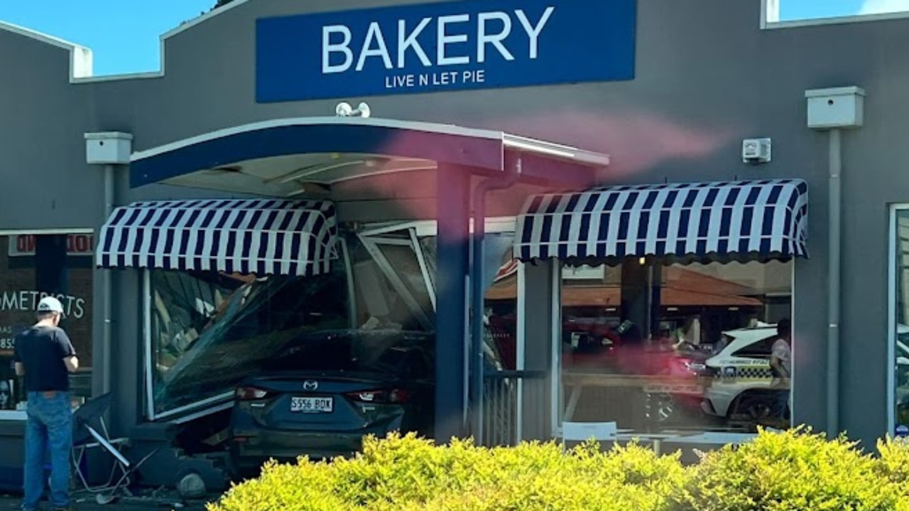 Car smashes into popular bakery