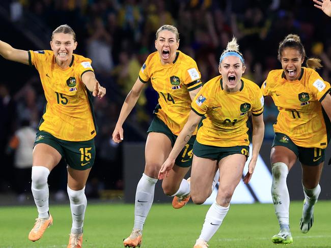 Australia win after a very tense penalty shootout during the FIFA WomenÃs World Cup quarter final between Australia and France at Suncorp Stadium in Brisbane. Pics Adam Head