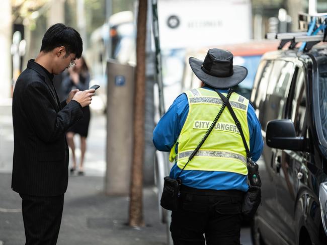 Rangers are increasingly issuing “ticketless” parking fines where drivers only find out they have been stung weeks later. Picture: NCA NewsWire