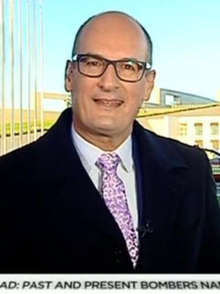 Kochie copped it from Latham during the live cross.