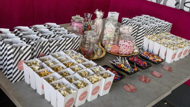 Treats at fashion label boohoo’s gifting suite event at Miss Mee in Nobby Beach. Picture: Jerad Williams