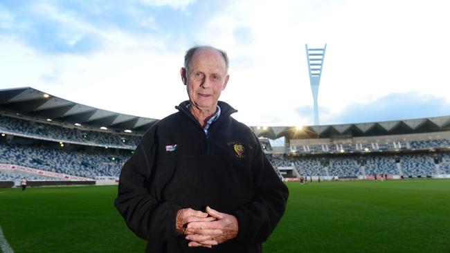 Fred Thomas at GMHBA Stadium in 2013.