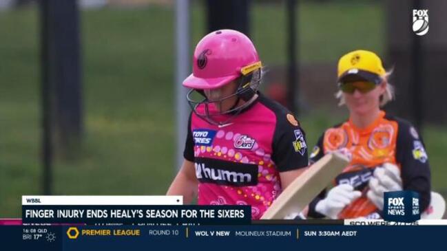 Finger injury ends Alyssa Healy's WBBL season