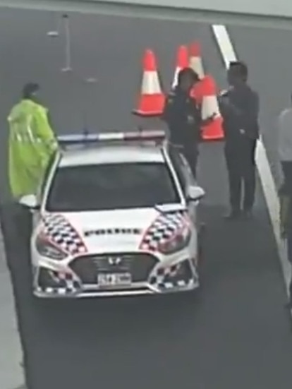 Abdi, 22, was on bail over offences related to an investigation into whether he was preparing to be involved in a foreign incursion before he cut off his ankle tracker. Picture: Supplied / Channel 9