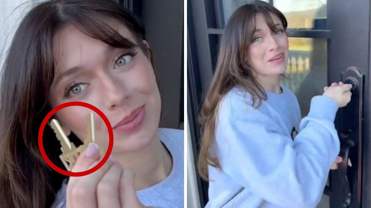 Woman forced to change locks after huge mistake. Picture: TikTok/Tabs Swatosh