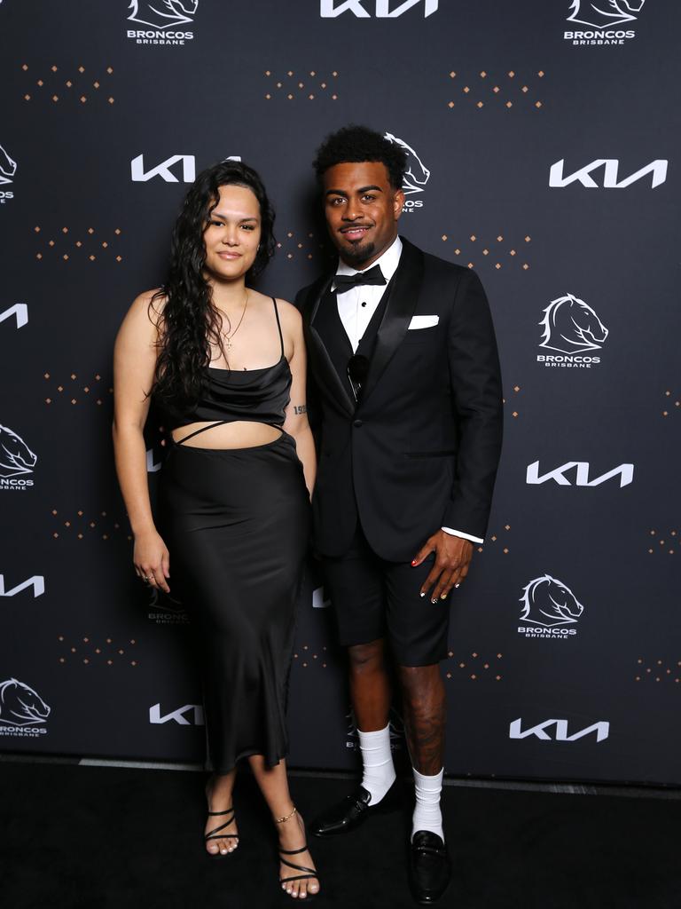 Ezra Mam and Shantelle Jones at the 2023 awards night. Picture: David Clark