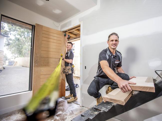 Jodie Bayliss said tradies were always in demand. Picture: Tim Carrafa