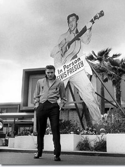 Elvis Presley at the New Frontier in 1956 / Picture: Supplied