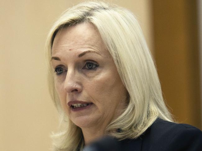 CANBERRA, AUSTRALIA-NCA NewsWire Photos: 22 OCTOBER 2020.Australia Post chief executive Christine Holgate during Senate estimates in Canberra.Picture: NCA NewsWire / Gary Ramage