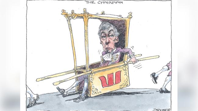 Westpac chairman Lindsay Maxsted. Illustration: John Spooner