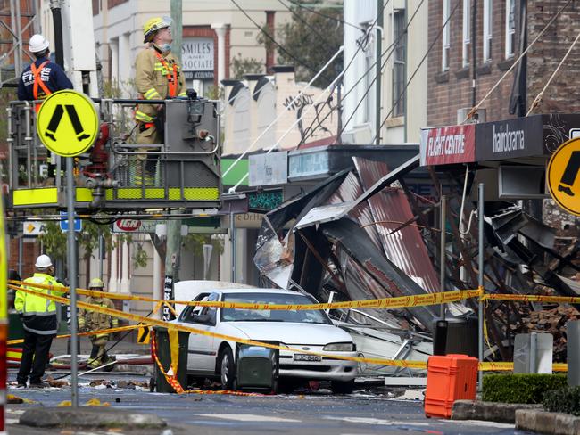 It took weeks to clear the debris following the explosion. Picture: John Grainger