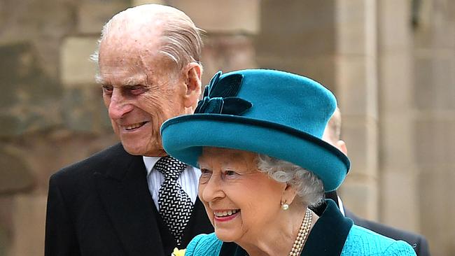 The Queen has shared a poem in tribute to P\rince Philip.Picture: AFP