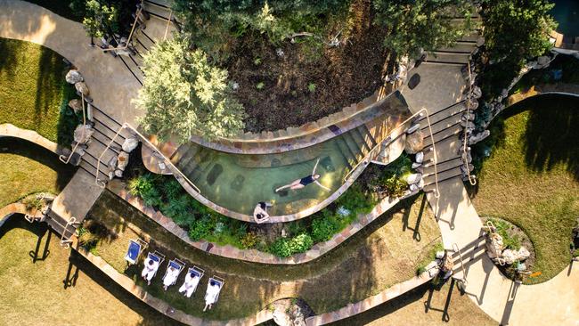 Popular tourist attraction Peninsula Hot Springs in Victoria is a Covid-19 exposure site. Picture: Supplied