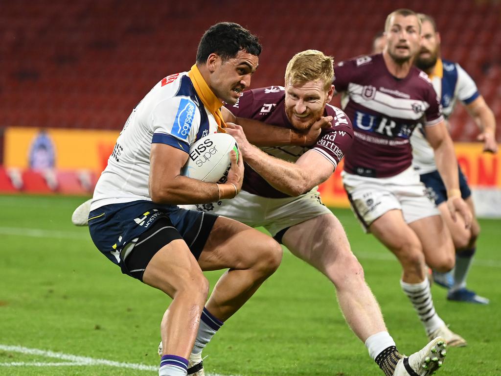 It was the first time since round eight that the Storm weren't in front at halftime. Image: NRL Photos