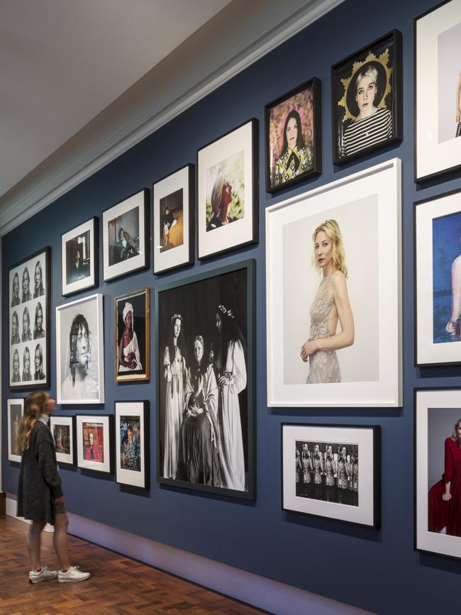 Cate Blanchett among the portraits in the Contemporary Collection. Picture: David Parry