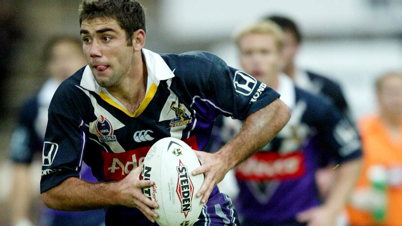 #### ALERT ALERT #### BEFORE REUSE OF THIS IMAGE CHECK CONTENT AND COPYRIGHT ISSUES WITH THE /PICTURE /DESK- 01 Jun 2003 - D/I - Cameron Smith in action during Melbourne Storm vs Sydney Roosters at Olympic Park. sport rugby league nrl