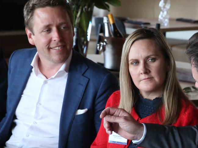 Future Gold Coast Business Leaders Roundtable at Seascape Restaurant in Surfers Paradise.Andrew Bell at the meeting.Rachel Hancock at the meeting.  Picture Glenn Hampson