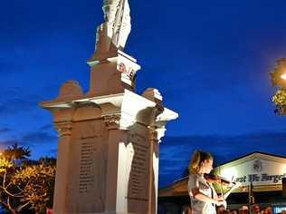 MOVING: Shania Oreb plays the Last Post at the Tewantin Dawn Service. Picture: John McCutcheon