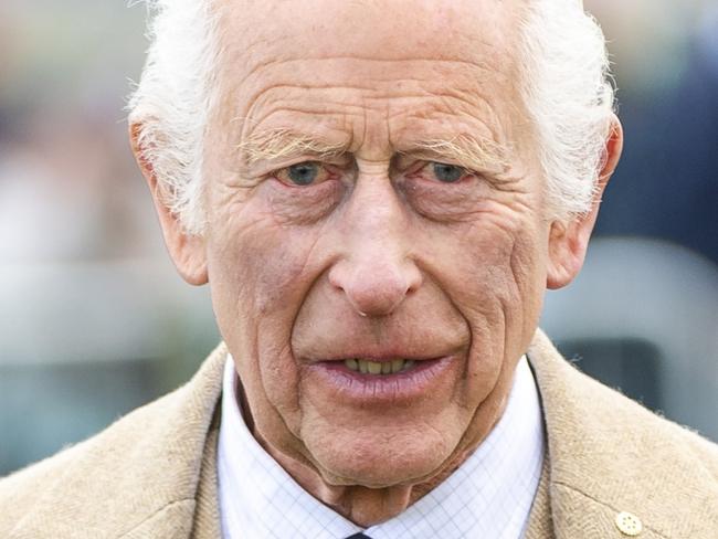 EDINBURGH, SCOTLAND - AUGUST 03: King Charles III attends The 2024 Mey Highland Games at John O'Groats Park on August 03, 2024 in Edinburgh, Scotland.  (Photo by Euan Cherry/Getty Images)