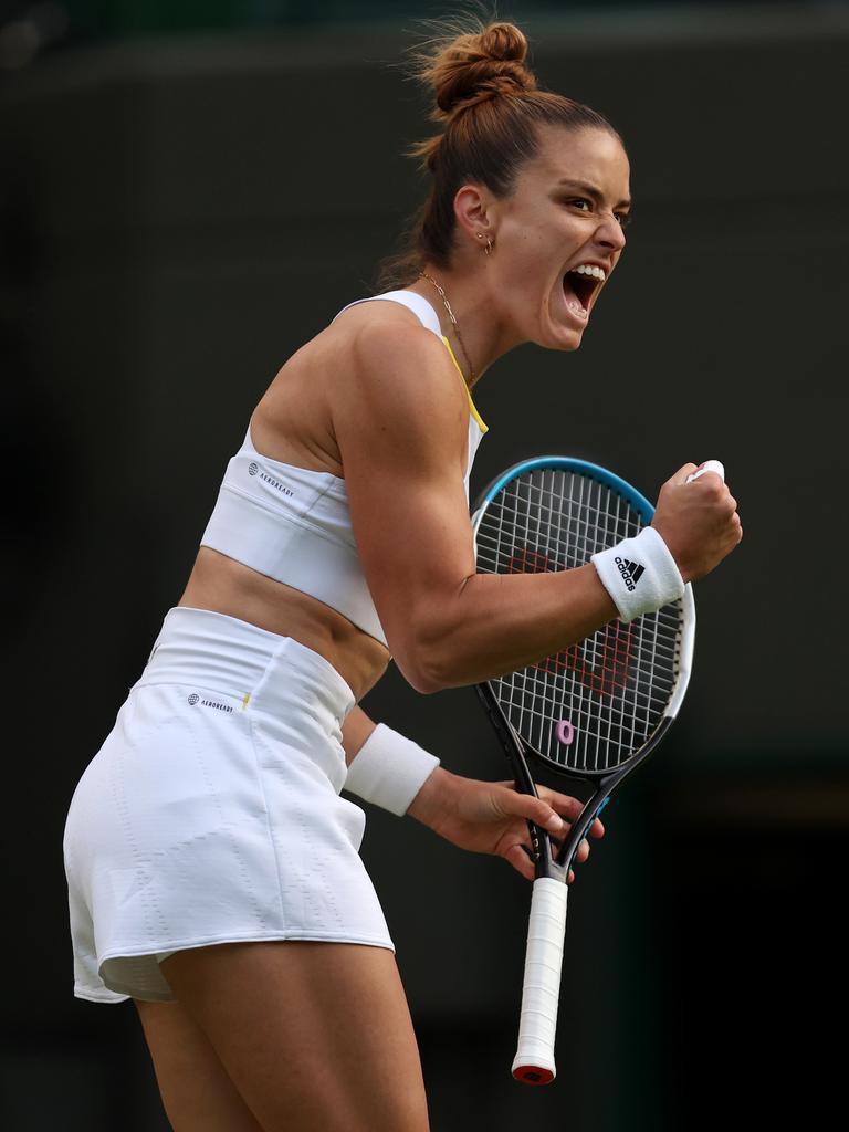 Adidas Wimbledon 2022 Maria Sakkari Bra Outfit Goes Viral - The