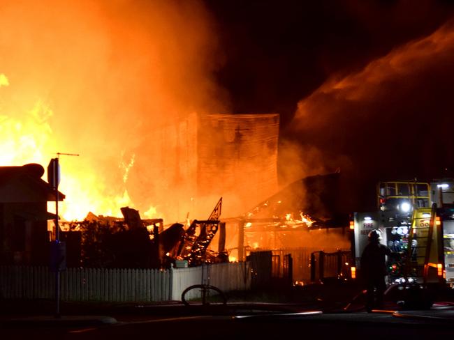 Albert St Sth Rockhampton house burns after 3am August 2 2021 Photo: J. Houley