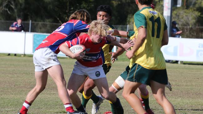 Action galleries of the junior rugby union grand finals, match played at Surfers Paradise Home Ground. Surfers Paradise Dolphins Vs Bond Uni under 18s division. Picture Mike BatterhamAction galleries of the junior rugby union grand finals, match played at Surfers Paradise Home Ground. Surfers Paradise Dolphins Vs Bond pirates under 18s division. Picture Mike Batterham