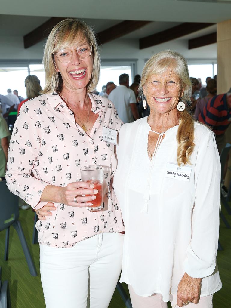 Sophie Bone and Sandy Allen-Craig. Opening of the new part of Anglesea Surf Lifesaving Club. Picture: Alan Barber