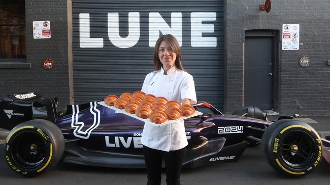 Lune croissant owner Kate Reid will sell her world-famous croissants for the first time at the Australian Grand Prix. Picture: David Crosling