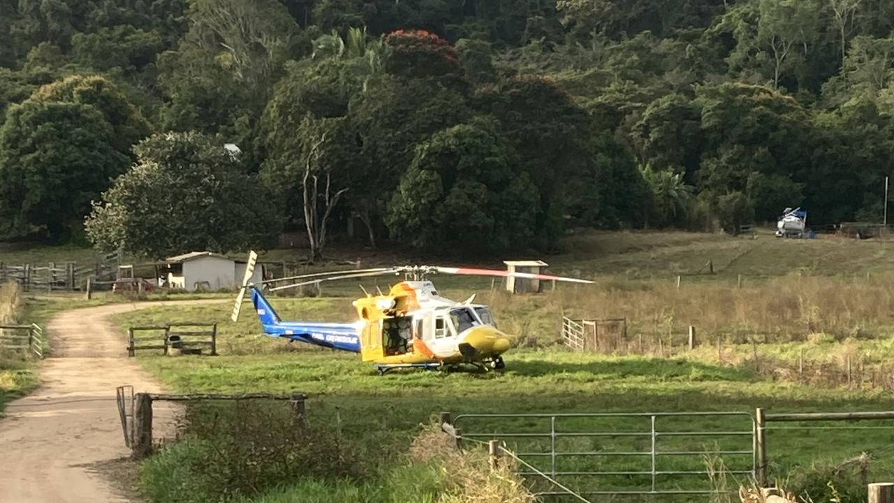 A man has been critically injured in a horror truck incident at Koumala. Picture: RACQ CQ Rescue