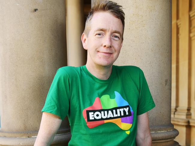 Marriage equality advocate Tiernan Brady has attacked claims parents should be allowed to send their children to gay conversion therapy. Picture: AAP