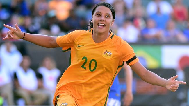 Sam Kerr has scored seven goals in her last four internationals.