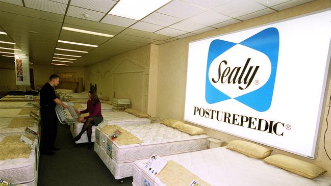 Sealy Posturepedic bed range at Dreamland 06 Jun 2002. beds mattress