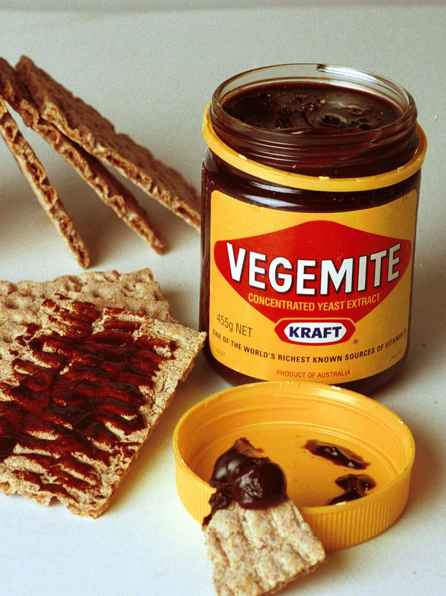 An oldie but a goodie. Crackers and Vegemite.