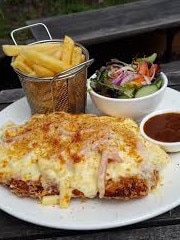 The Star Hotel’s award-winning parmigiana comes topped with shredded ham.