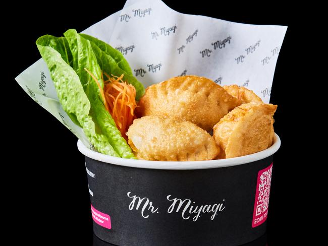 Mr Miyagi’s pan-fried pork dumplings