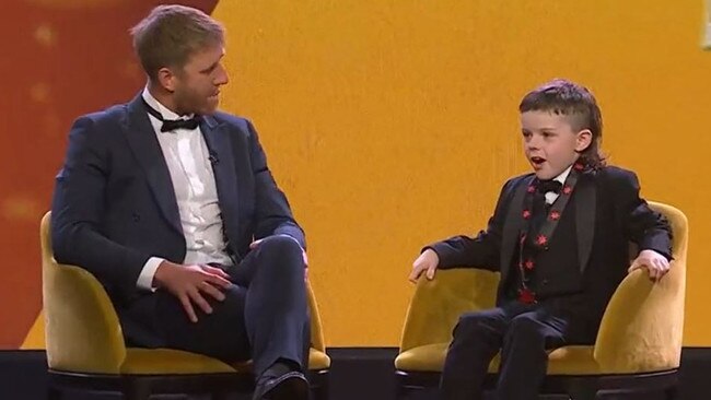 Young Archie stole the show at the Brownlow.