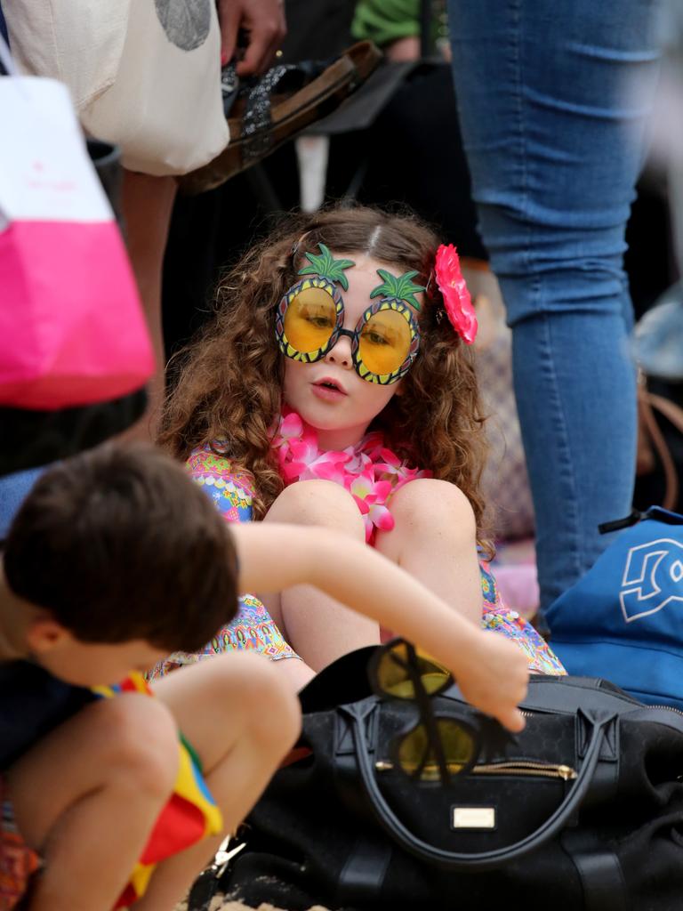 ROYAL TOUR - Visit to BONDI. People start to gather at Bondi beach ahead of the visit by The Duke and Duchess of Sussex, Prince Harry and his wife Meghan. Picture: Nathan Edwards