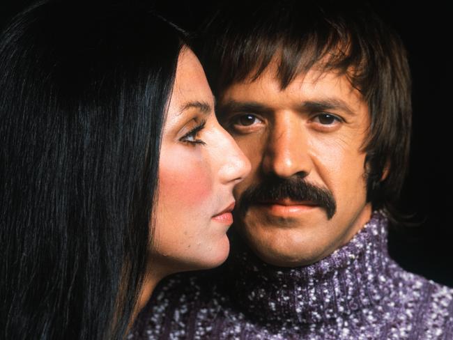 10/1972-New York, NY-ORIGINAL CAPTION READS:  Close-up of singing duo Sonny and Cher Bono