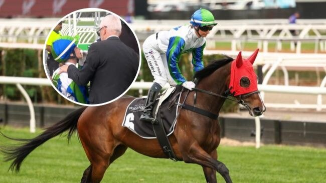 Hurry Curry and Jamie Kah. Picture: Morgan Hancock/Racing Photos via Getty Images