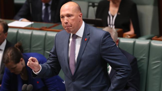 Home Affairs Minister Peter Dutton has indicated refugees who did not want to be resettled in the US are not genuine. Picture: Kym Smith