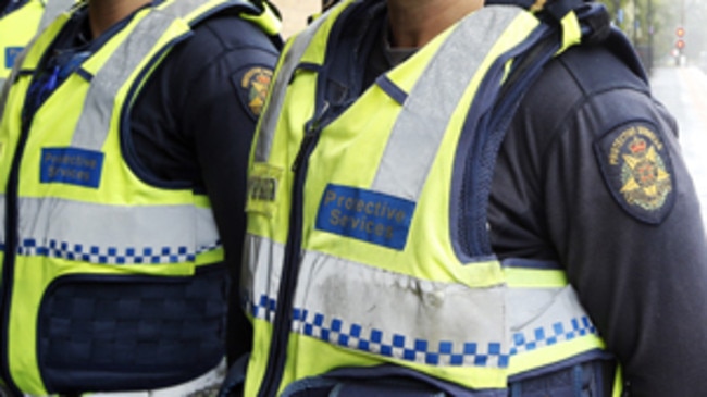 Protective services officers will patrol Melbourne trains for the first time from today after last-minute negotiations between the police, government and rail workers union. Picture: File.