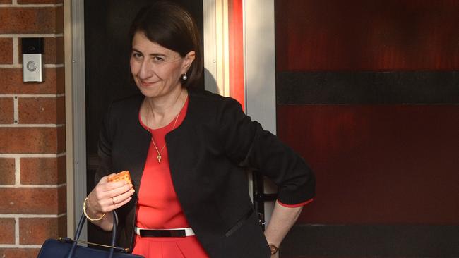 NSW Premier Gladys Berejiklian on Thursday morning ahead of Daryl Maguire’s second day of questioning at ICAC. Picture: Jeremy Piper