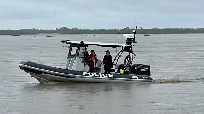 Yeppoon water police in Mackay patrolling the Pioneer River on January 17, 2023. Picture: Janessa Ekert