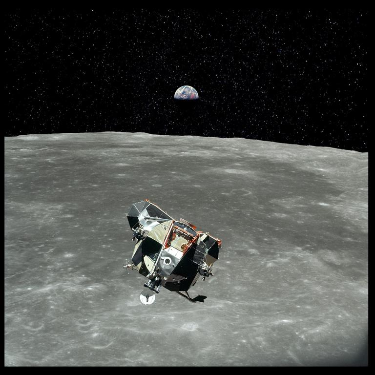 Lunar module as seen from the Columbia