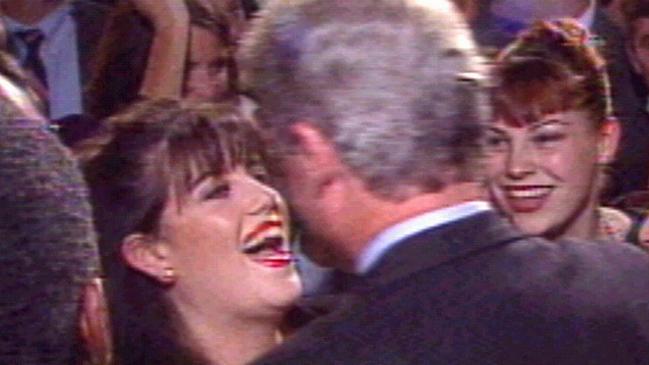 Bill Clinton and Monica Lewinsky in 1996.