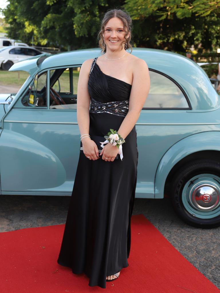 Sophie Schooth at the James Nash State High School formal 2022.